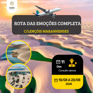 ROTA DAS EMOÇÕES COMPLETA C/LENÇÓIS MARANHENSES 